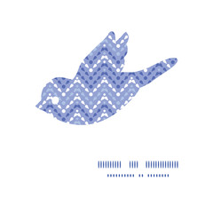 Vector purple drops chevron bird silhouette pattern frame