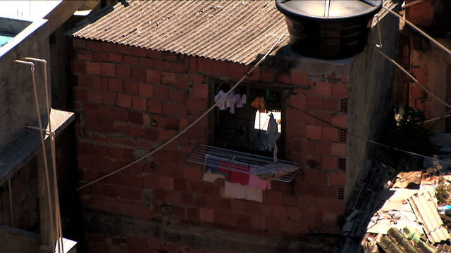 Rooftop homes favela housing poor communities Urban area Rio de Janeiro 