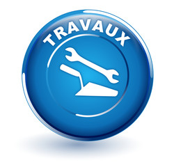 travaux sur bouton bleu