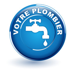 votre plombier sur bouton bleu
