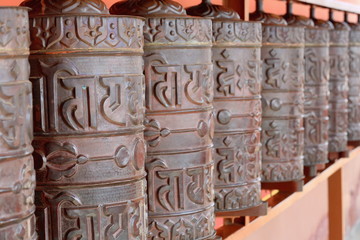 Prayer wheels. Thrangu Tashi monastery-Nepal. 0980