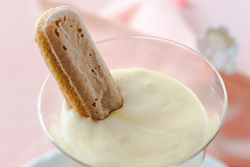 Zabaione, Italian dessert made of egg yolks, sugar, and Marsala