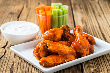 Buffalo chicken wing with cayenne pepper  sauce