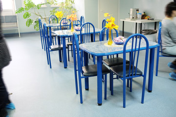 dining room  in a medical institution