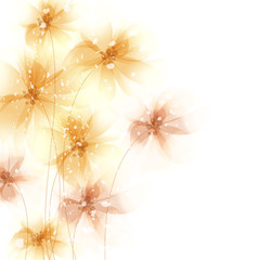 vector background with flowers