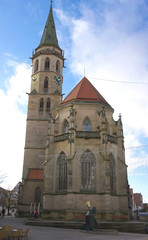 Fototapeta na wymiar Stadtkirche-IV-Schorndorf