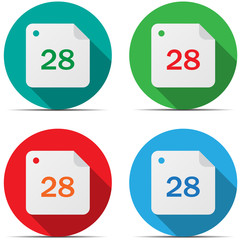 Calendar, date, 28 day month