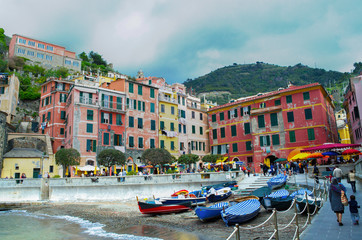 Vernazza' square in Italy