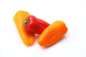 Pimiento rojo y amarillo