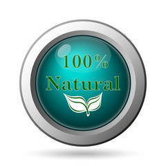 100 percent natural icon