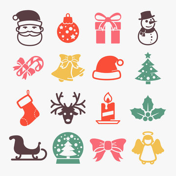 Cute christmas icons