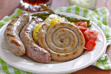 Dinner with sausage