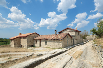 Fototapeta na wymiar Manor of Firkovich, Chufut-Kale cave city-fortress, Bakhchysarai