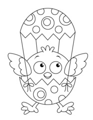 coloring book with easter symbols © maria treter