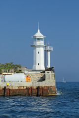 Fototapeta premium Lighthouse. Yalta city, republic Crimea