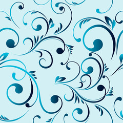 Vector floral seamless pattern