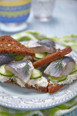 Sandwich with herring