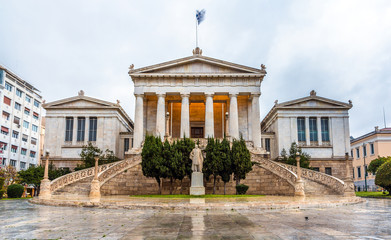 Fototapeta na wymiar National Library in Athens - Greece