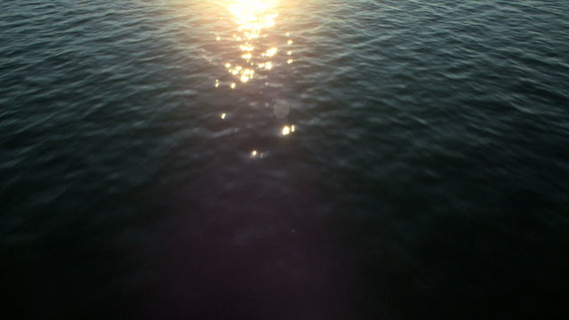 Aerial overwater Ocean view 