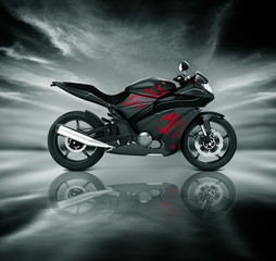 Obraz na płótnie Canvas Motorcycle Motorbike Bike Riding Rider Contemporary Concept