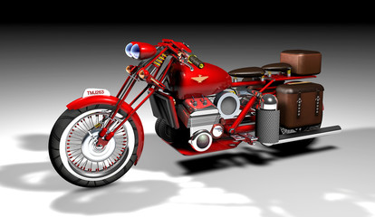 Motocicletta vintage rossa