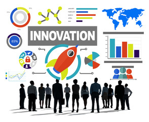 Obraz premium Crowd Business People Growth Success Innovation Concept