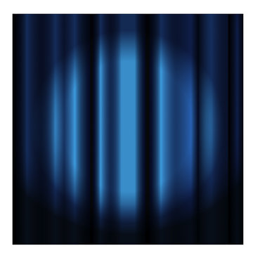 Theater curtain with spotlight -blue