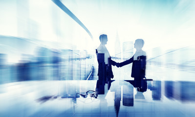 Businessmen Handshake Agreement Support Unity Welcome Concept