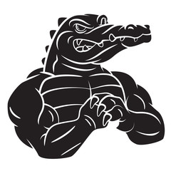 Crocodile Strong Mascot