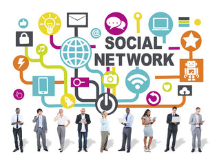 Fototapeta na wymiar Business People Digital Device Communication Social Concept