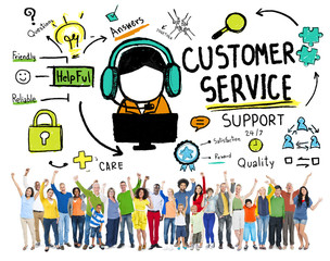 Customer Service Assistance Service Help Team Concept
