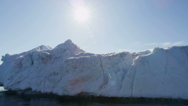 Disko Bay Greenland floating glacial iceberg frozen water 