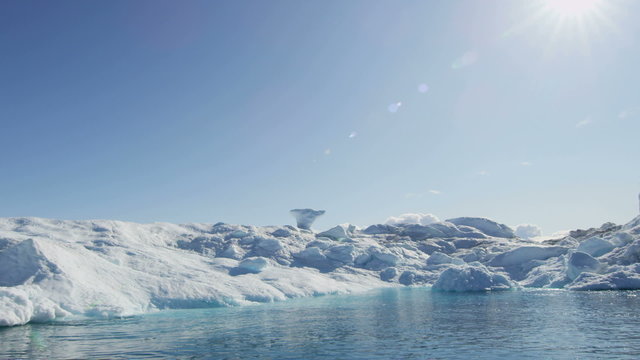 Icebergs Global warming Ecotourism Disko Bay Greenland 