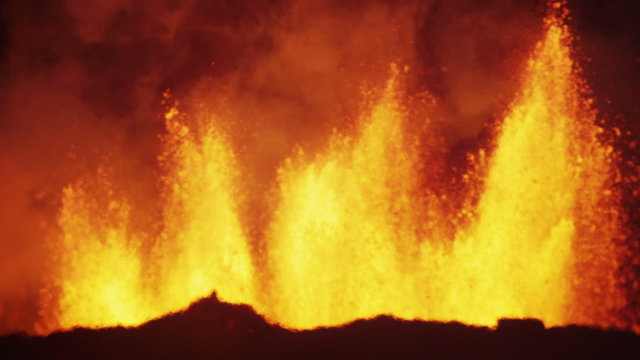 Volcano Molten Lava Holuhraun Barren Landscape Bardarbunga Iceland Europe 