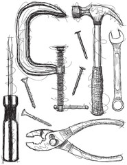 Construction tool sketches