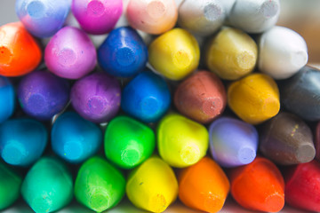 Colorful crayons