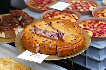 Blueberry cheesecake