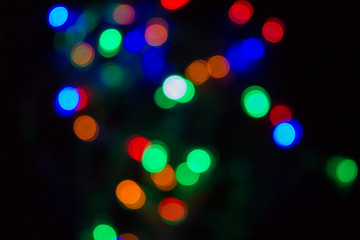 De focused lights , blur effect use for background