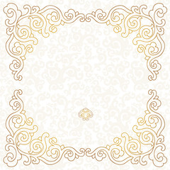 Gold ornament in east style.