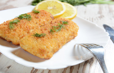 Fish fillets with chese