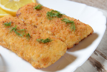 Fish fillets with chese