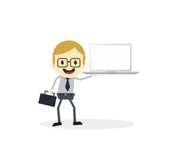 business presentation cartoon character