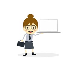 business presentation cartoon character