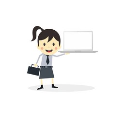 business presentation cartoon character