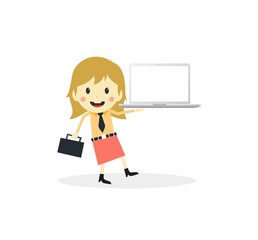 business presentation cartoon character