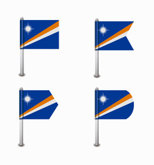set of four flags Marshall Islands