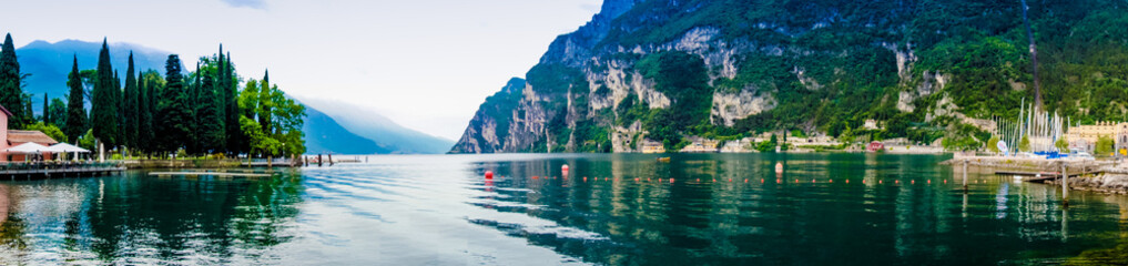 view of the lake Garda . North Italy.