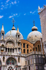 Piazza San Marko in Venice, Italy.  San Marko cathedral