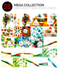 Obraz premium Mega collection of abstract backgrounds