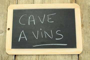 ardoise cave à vins